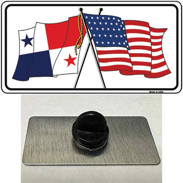 Panama Crossed US Flag Wholesale Novelty Metal Hat Pin