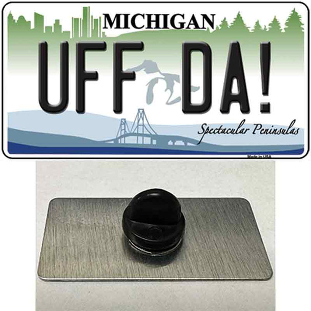 Uff Da Michigan Wholesale Novelty Metal Hat Pin