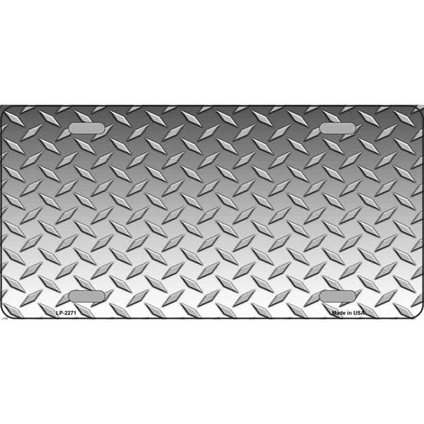 Diamond Silver Wholesale Metal Novelty License Plate