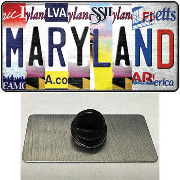 Maryland Strip Art Wholesale Novelty Metal Hat Pin