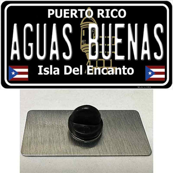 Aguas Buenas Puerto Rico Black Wholesale Novelty Metal Hat Pin