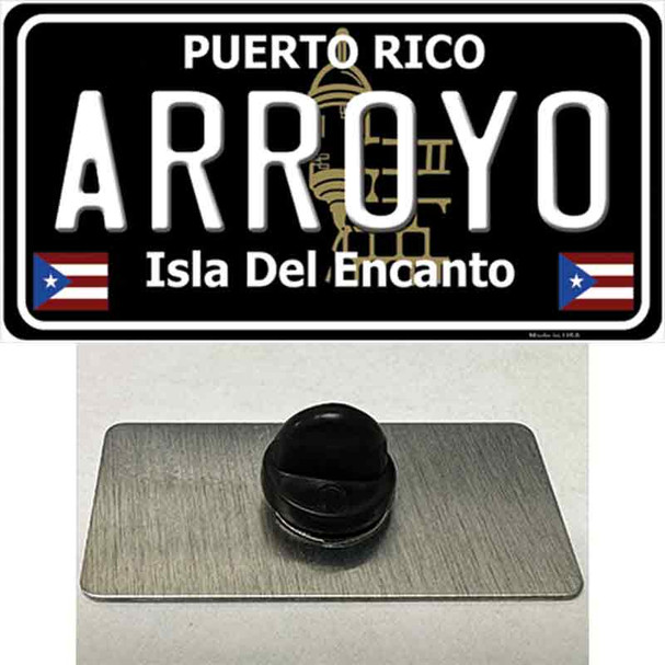Arroyo Puerto Rico Black Wholesale Novelty Metal Hat Pin