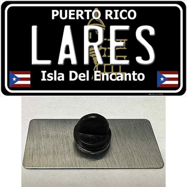Lares Puerto Rico Black Wholesale Novelty Metal Hat Pin