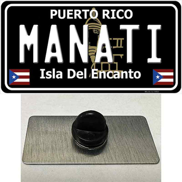 Manati Puerto Rico Black Wholesale Novelty Metal Hat Pin