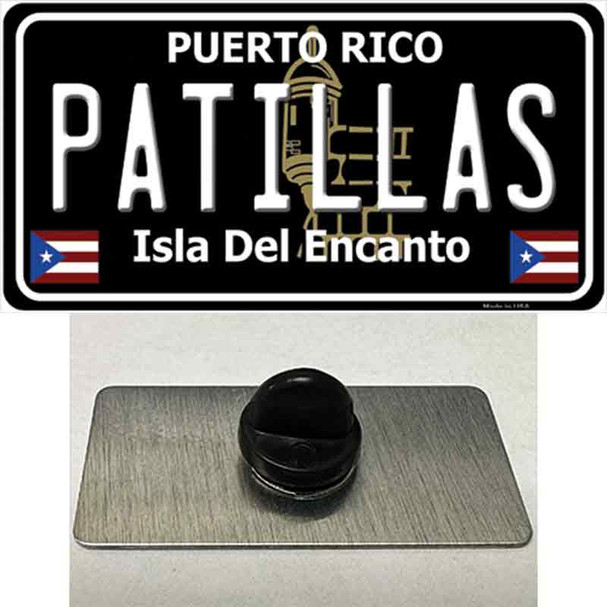 Patillas Puerto Rico Black Wholesale Novelty Metal Hat Pin