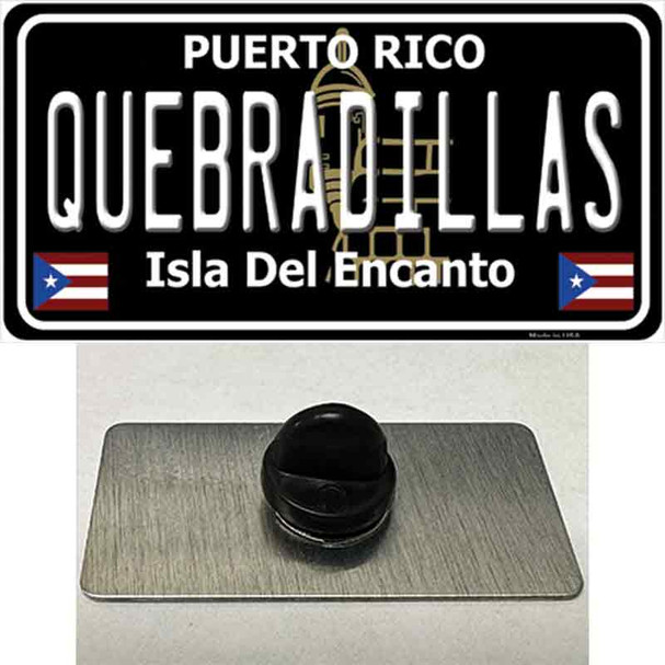 Quebradillas Puerto Rico Black Wholesale Novelty Metal Hat Pin