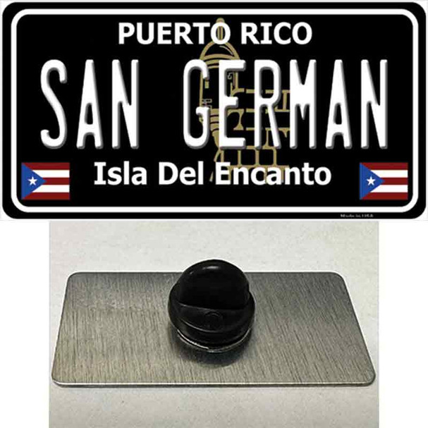 San German Puerto Rico Black Wholesale Novelty Metal Hat Pin