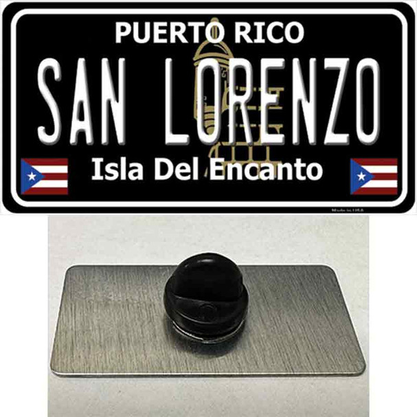 San Lorenzo Puerto Rico Black Wholesale Novelty Metal Hat Pin