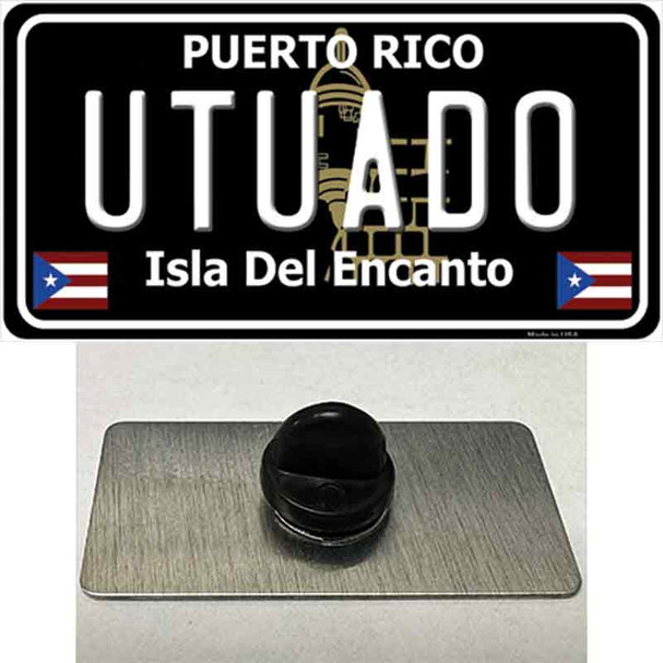 Utuado Puerto Rico Black Wholesale Novelty Metal Hat Pin
