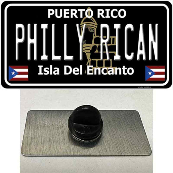 Philly Rican Puerto Rico Black Wholesale Novelty Metal Hat Pin