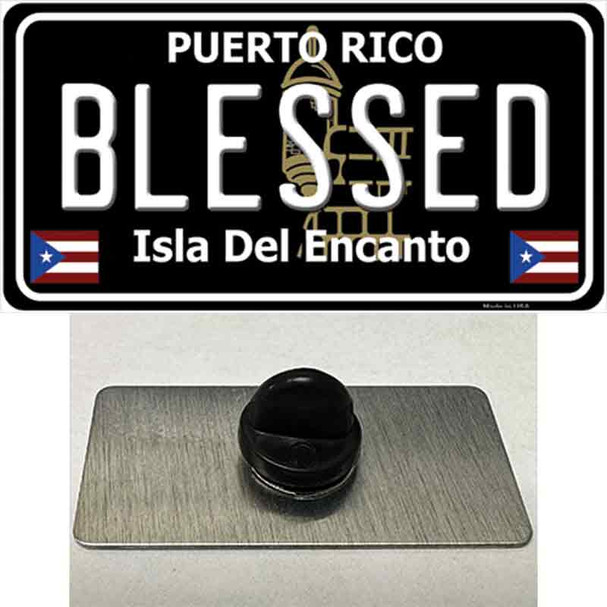 Blessed Puerto Rico Black Wholesale Novelty Metal Hat Pin
