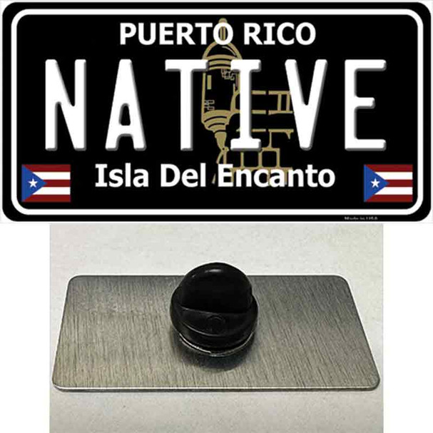 Native Puerto Rico Black Wholesale Novelty Metal Hat Pin