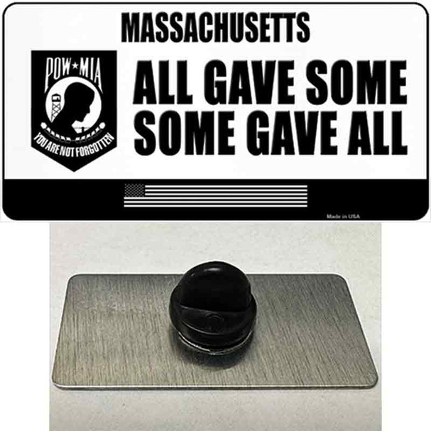 Massachusetts POW MIA Some Gave All Wholesale Novelty Metal Hat Pin