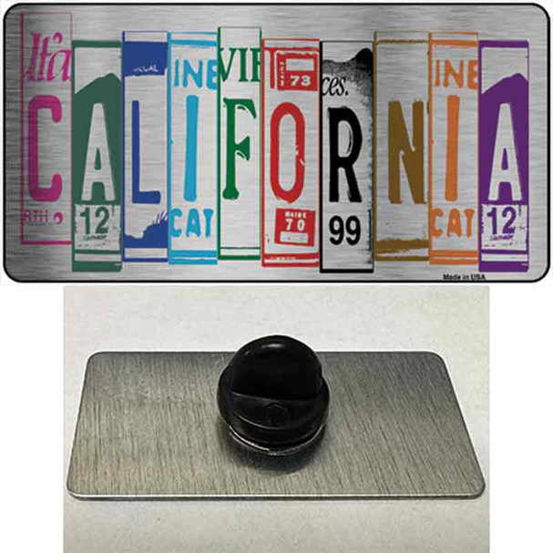 California License Plate Art Wholesale Novelty Metal Hat Pin