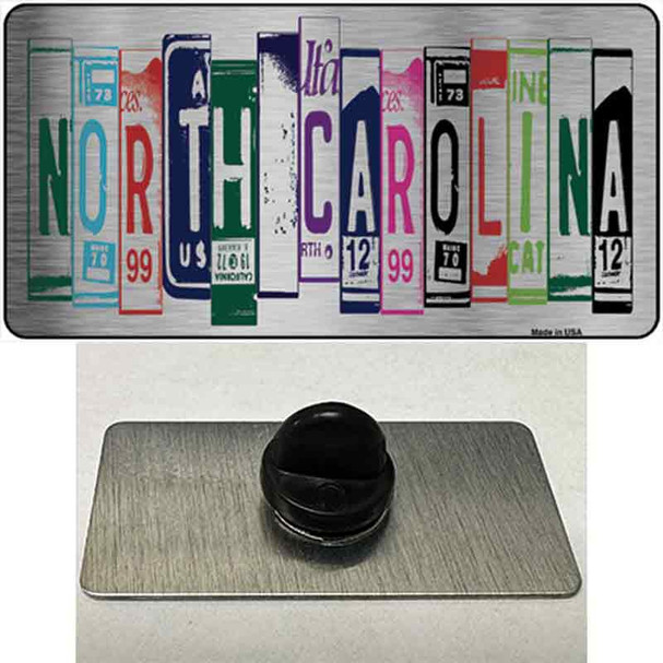 North Carolina License Plate Art Wholesale Novelty Metal Hat Pin