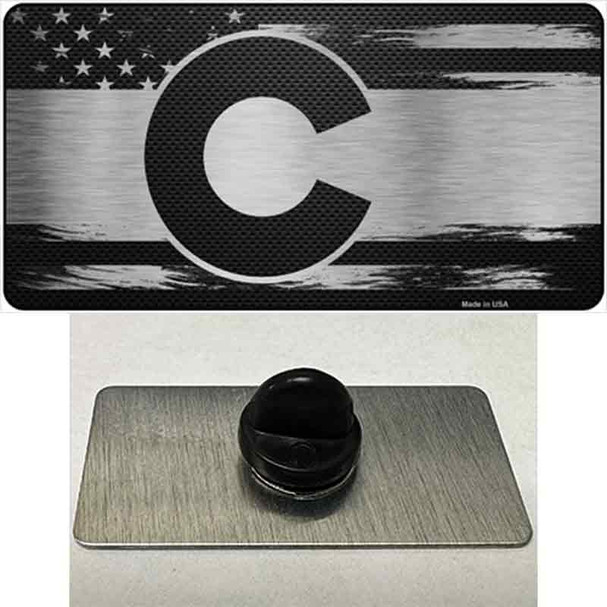 Colorado Carbon Fiber Wholesale Novelty Metal Hat Pin