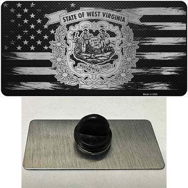 West Virginia Carbon Fiber Wholesale Novelty Metal Hat Pin