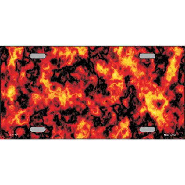 Fire Explosion Wholesale Metal Novelty License Plate