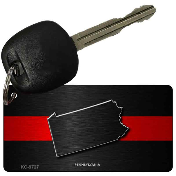 Pennsylvania Thin Red Line Wholesale Novelty Key Chain