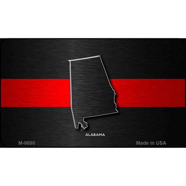 Alabama Thin Red Line Wholesale Novelty Metal Magnet