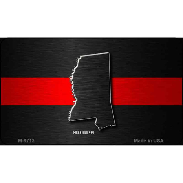 Mississippi Thin Red Line Wholesale Novelty Metal Magnet