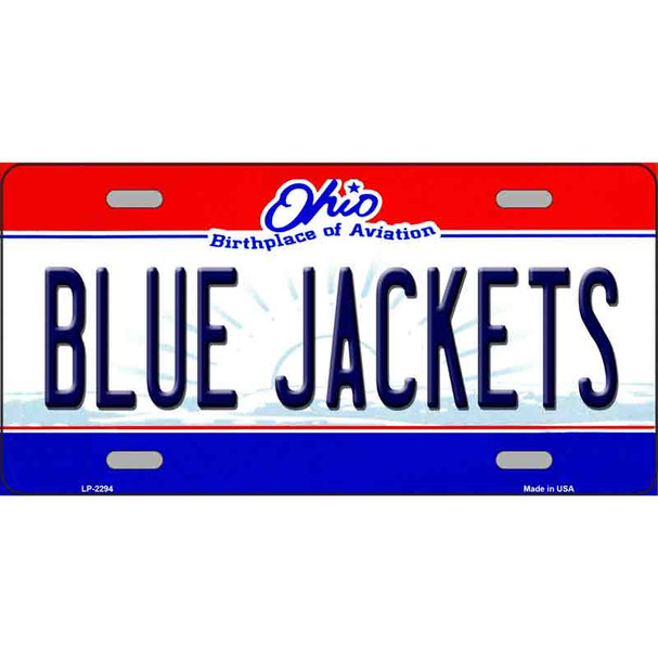 Blue Jackets Ohio Novelty State Wholesale Metal License Plate
