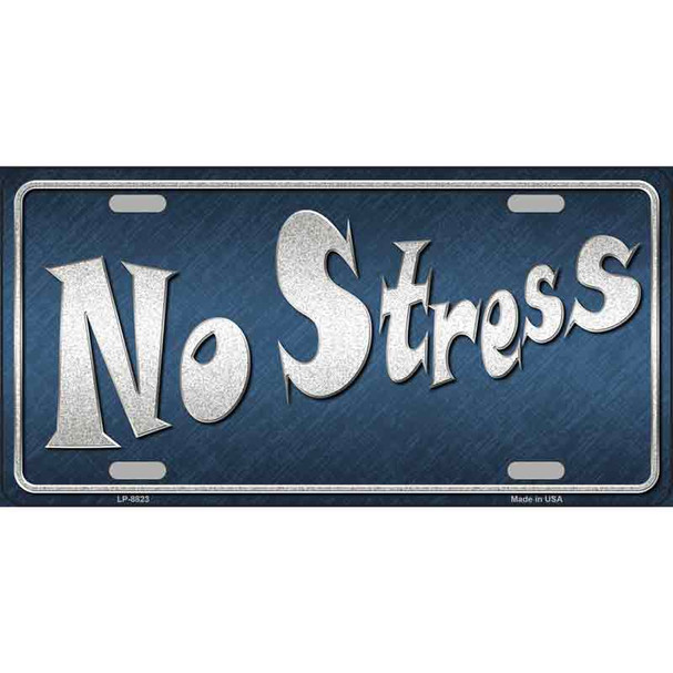 No Stress Wholesale Metal Novelty License Plate