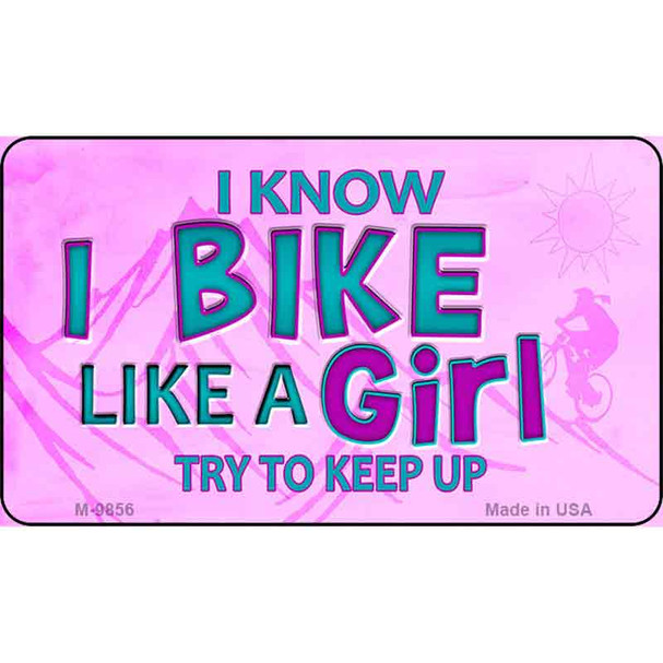 Bike Like A Girl Wholesale Novelty Metal Magnet