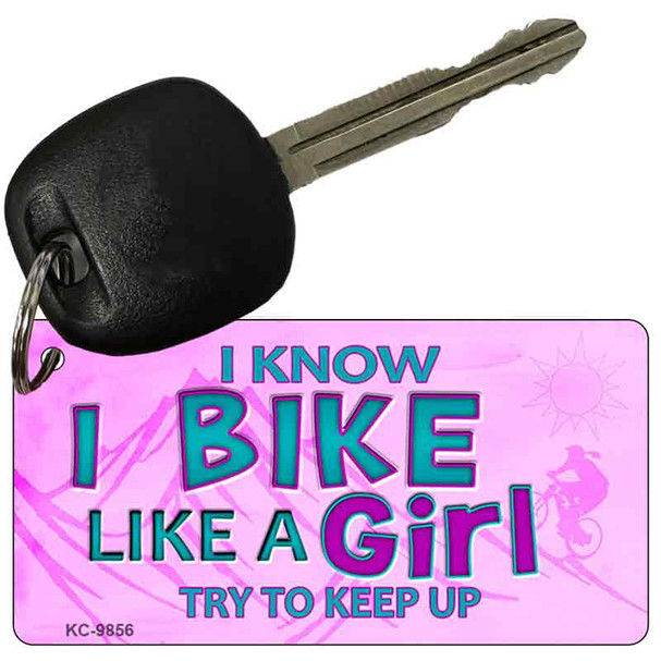 Bike Like A Girl Wholesale Novelty Key Chain KC-9856