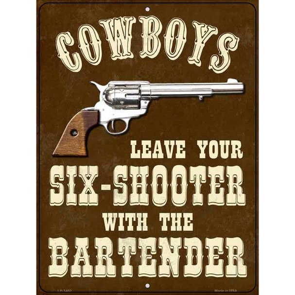 Cowboys Wholesale Metal Novelty Parking Sign P-1462