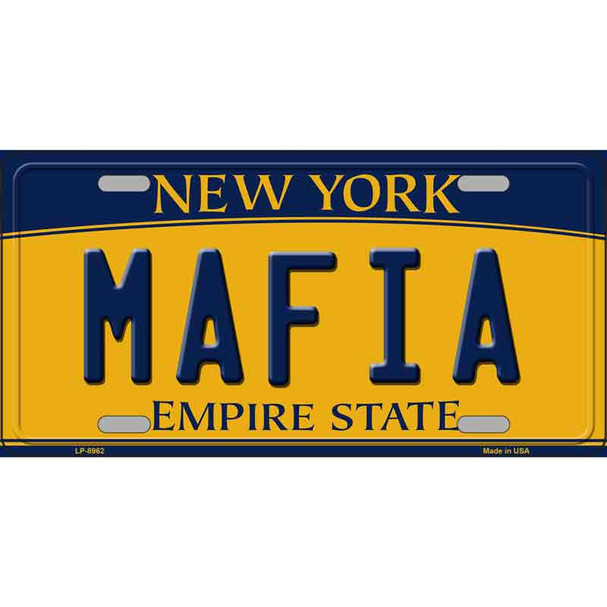 Mafia New York Wholesale Metal Novelty License Plate