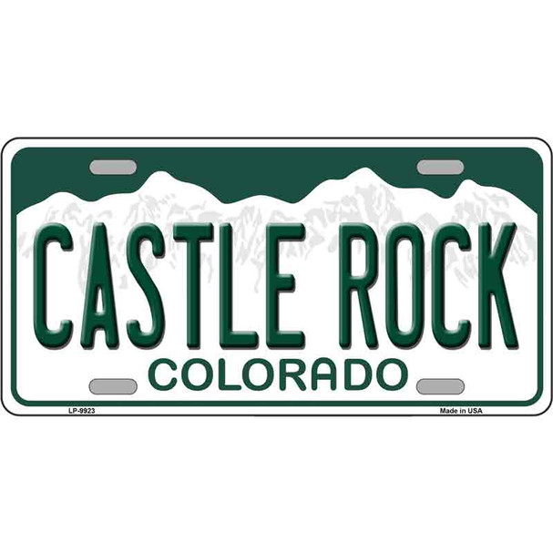 Castle Rock Colorado Wholesale Metal Novelty License Plate