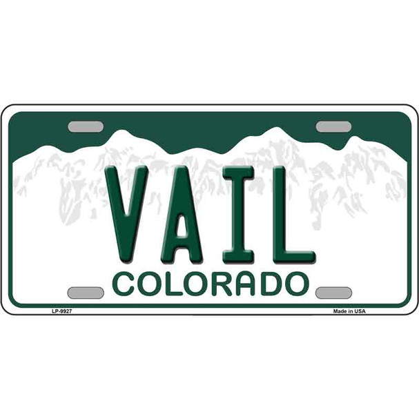 Vail Colorado Wholesale Metal Novelty License Plate