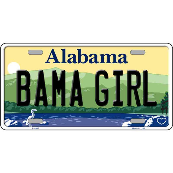 Bama Girl Alabama Wholesale Metal Novelty License Plate