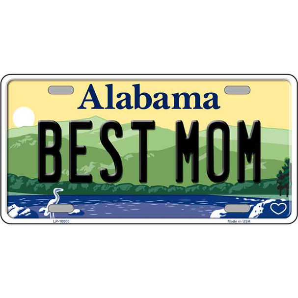 Best Mom Alabama Wholesale Metal Novelty License Plate