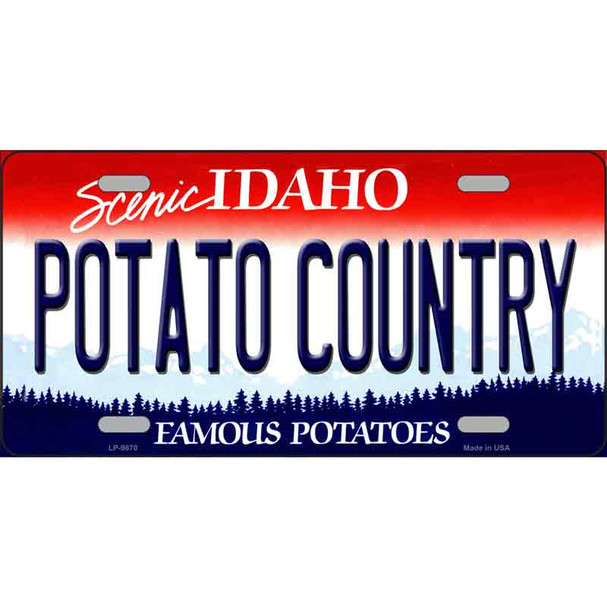 Potato Country Idaho Wholesale Metal Novelty License Plate