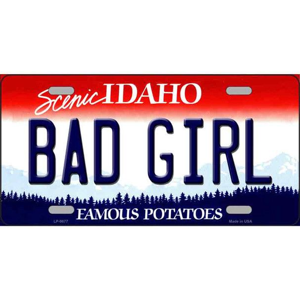 Bad Girl Idaho Wholesale Metal Novelty License Plate