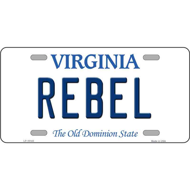 Rebel Virginia Wholesale Metal Novelty License Plate