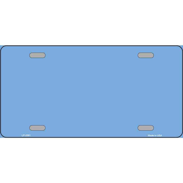 Baby Blue Solid Wholesale Metal Novelty License Plate