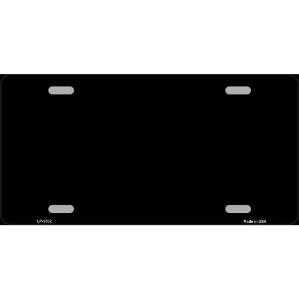 Black Solid Wholesale Metal Novelty License Plate