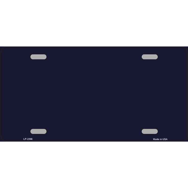 Navy Blue Solid Wholesale Metal Novelty License Plate