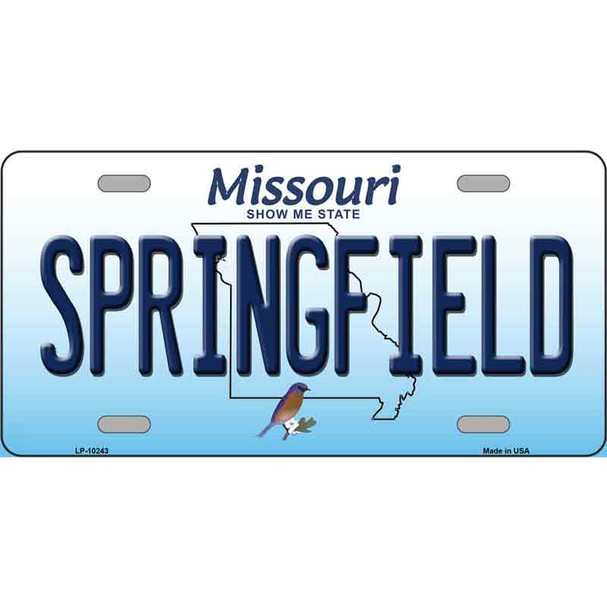 Springfield Missouri Wholesale Metal Novelty License Plate