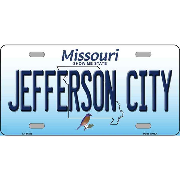 Jefferson City Missouri Wholesale Metal Novelty License Plate