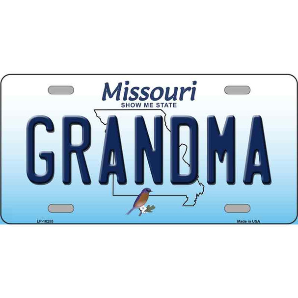 Grandma Missouri Wholesale Metal Novelty License Plate