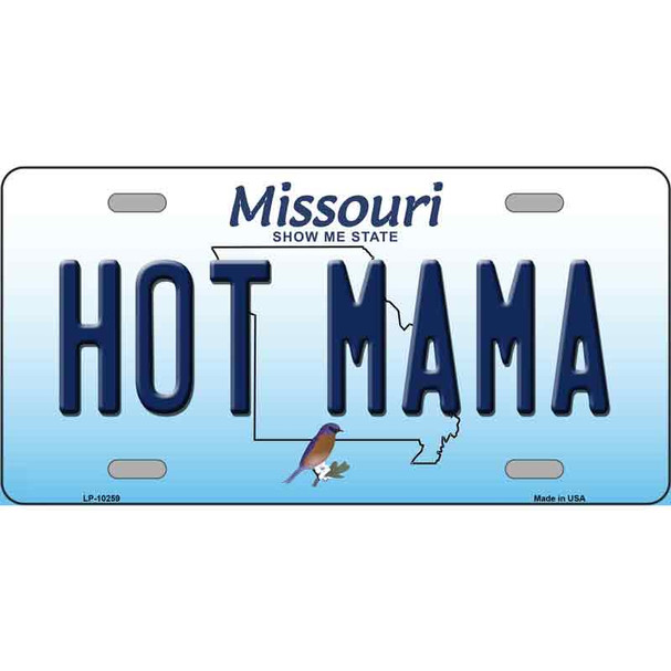 Hot Mama Missouri Wholesale Metal Novelty License Plate