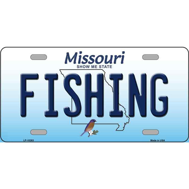 Fishing Missouri Wholesale Metal Novelty License Plate