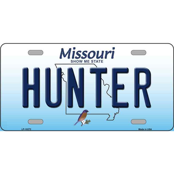 Hunter Missouri Wholesale Metal Novelty License Plate