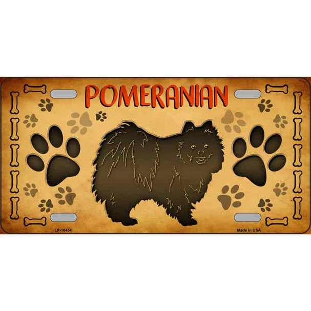 Pomeranian Novelty Wholesale Metal License Plate