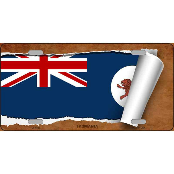 Tasmania Flag Scroll Wholesale Metal Novelty License Plate