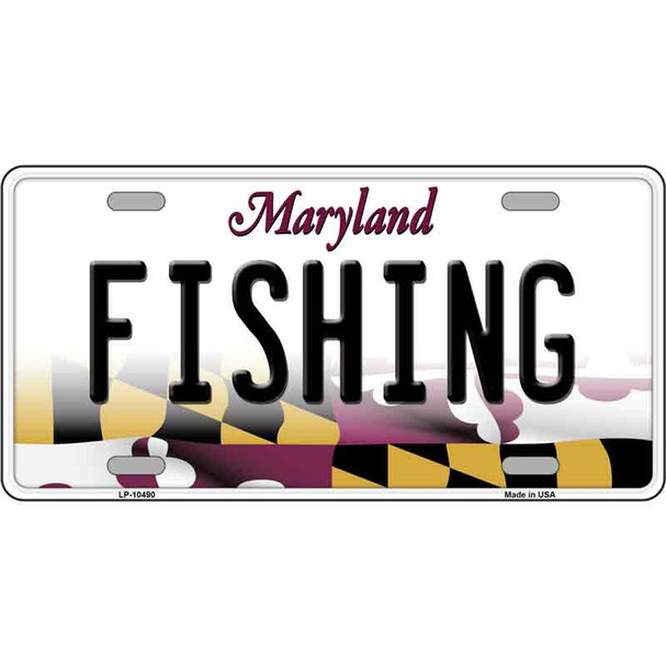 Fishing Maryland Wholesale Metal Novelty License Plate